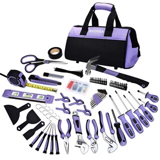 Foto 1 | Foto 1 | Juego De Herramientas Acosea De 223 Piezas Con Bolsa Morada Abierta De 33 Cm De Ancho - Venta Internacional.