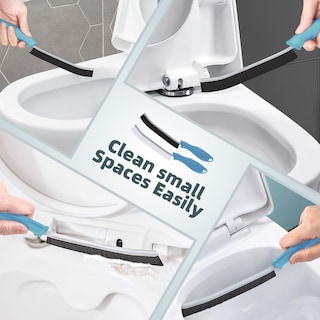 Foto 2 | Foto 2 | Juego De 2 Cepillos Para Limpieza De Baño Toilet Brush Tqrr  Color Azul Claro - Venta Internacional.