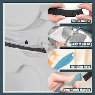 Foto 3 | Foto 3 | Juego De 2 Cepillos Para Limpieza De Baño Toilet Brush Tqrr  Color Azul Claro - Venta Internacional.