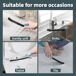 Foto 6 | Foto 6 | Juego De 2 Cepillos Para Limpieza De Baño Toilet Brush Tqrr  Color Azul Claro - Venta Internacional.