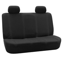 Fundas Para Asientos De Coche Fh Group  Juego Trasero De Tela  Ajuste Universal  Color Negro - Venta Internacional.