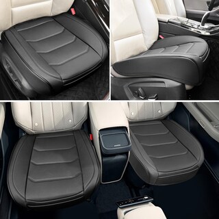 Foto 2 | Foto 2 | Funda De Asiento De Coche Bopuovre De Lujo De Piel Sintética Negra Universal - Venta Internacional.