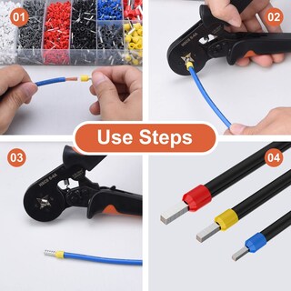 Foto 4 | Foto 4 | Kit De Herramientas Para Prensar Férulas Preciva Awg23-7 Con 2000 Conectores - Venta Internacional.