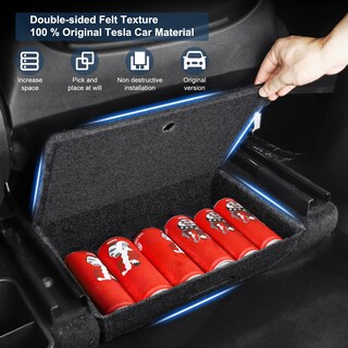 Foto 2 | Foto 2 | Caja Organizadora De Almacenamiento Para Debajo Del Asiento Kunist Tesla Model Y - Venta Internacional.