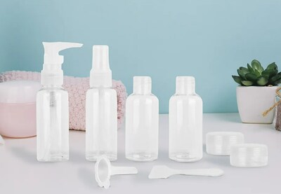 Foto 4 | Foto 4 | Kit De Viaje Xtellar Premium Con Botellas Recargables De Plástico - 8 Piezas Indispensables