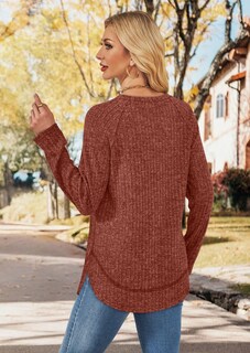 Foto 5 | Foto 5 | Jersey Wiholl Fall Para Mujer Talla Grande Manga Larga Color Caramelo - Venta Internacional.