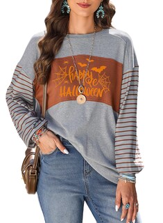 Foto 1 | Foto 1 | Blusas Dokotoo Halloween Spooky Season A Rayas Para Mujer 2024 - Venta Internacional.