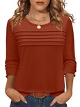 Blusa Lomon De Manga Larga Para Mujer Color Caramelo Moda De Otoño 2025 - Venta Internacional.
