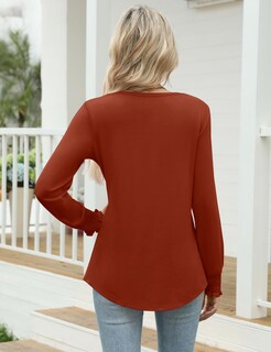 Foto 5 | Foto 5 | Blusa Lomon De Manga Larga Para Mujer Color Caramelo Moda De Otoño 2025 - Venta Internacional.