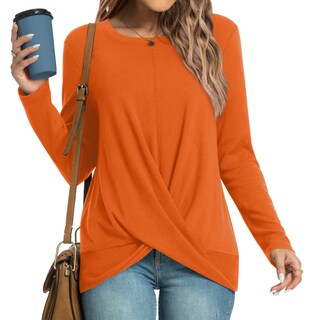 Foto 1 | Foto 1 | Camisas De Manga Larga Hotgift Para Mujer Color Naranja - Venta Internacional.