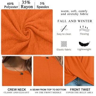 Foto 4 | Foto 4 | Camisas De Manga Larga Hotgift Para Mujer Color Naranja - Venta Internacional.