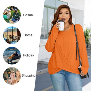 Foto 5 | Foto 5 | Camisas De Manga Larga Hotgift Para Mujer Color Naranja - Venta Internacional.