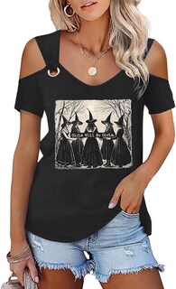 Foto 1 | Foto 1 | Camiseta Knbuo Para Mujer Will Be Girls Witch Halloween M - Venta Internacional.