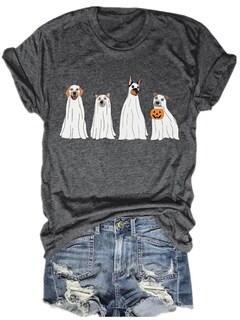 Foto 1 | Foto 1 | Camiseta Surbepo Halloween Pumpkin Para Mujer - Venta Internacional.