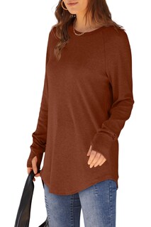 Foto 3 | Foto 3 | Camiseta Xieerduo Para Mujer Manga Larga Halloween Marrón Talla Xl - Venta Internacional.