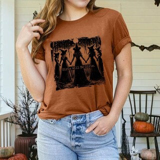 Foto 2 | Foto 2 | Camiseta Jiagena Halloween Witch Vintage Para Mujer - Venta Internacional.