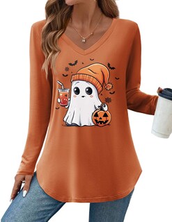 Foto 1 | Foto 1 | Blusa Tipo Túnica Zeagoo Para Halloween Cuello En V Manga Larga Holgada Xxxl - Venta Internacional.