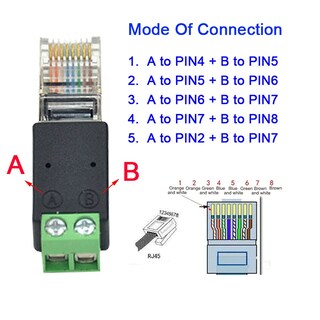 Foto 5 | Foto 5 | Convertidor Rj45 A Rs485 Adaptador De Terminal Taidacent De 5 Piezas - Venta Internacional.