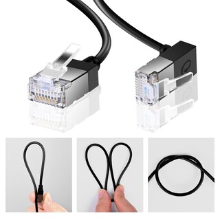 Foto 3 | Foto 3 | Cable Ethernet Dutevolns Ultra Thin Cat 6 90° Hacia Abajo 3 M Blanco - Venta Internacional.