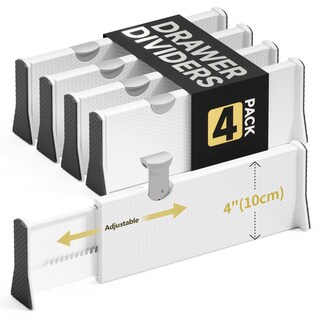 Foto 1 | Foto 1 | Separadores De Cajones Ntqnoika Paquete De 4 Ajustables De 11 A 17 Cm - Venta Internacional.