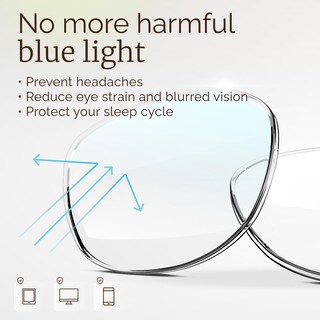 Foto 6 | Foto 6 | Gafas De Luz Azul Con Bloqueador De Luz Azul Y Uv De Gran Tamaño - Venta Internacional.