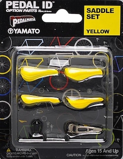 Foto 1 | Foto 1 | Juego De Sillines Amarillos Yamato Pedal Id De Toy Bicycle A Escala 1:9 - Venta Internacional.