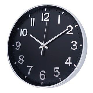 Foto 2 | Foto 2 | Reloj De Pared Hzdhclh Moderno De 30 Cm Funciona Con Pilas Silencioso Negro - Venta Internacional.