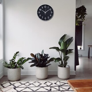Foto 3 | Foto 3 | Reloj De Pared Hzdhclh Moderno De 30 Cm Funciona Con Pilas Silencioso Negro - Venta Internacional.