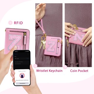 Foto 2 | Foto 2 | Cartera Coshaysoo Mini Con Bloqueo Rfid Para Niñas Letra Z - Venta Internacional.