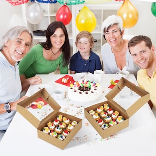 Foto 6 | Foto 6 | Cajas Para Cupcakes Tcoivs Con Capacidad Para 12 Cupcakes Estándar 15 Unidades Color Marrón - Venta Internacional.