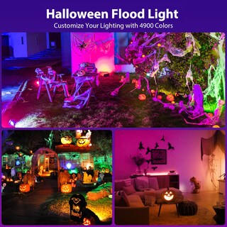 Foto 2 | Foto 2 | Flood Lights Olafus Rgb De 120 W Con Mando A Distancia Para Halloween Paquete De 2 - Venta Internacional.