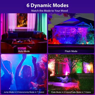 Foto 3 | Foto 3 | Flood Lights Olafus Rgb De 120 W Con Mando A Distancia Para Halloween Paquete De 2 - Venta Internacional.