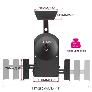 Foto 2 | Foto 2 | Soportes De Pared Para Altavoces Suptek Tilt Swivel De Hasta 25 Kg Negros (paquete De 2) - Venta Internacional.