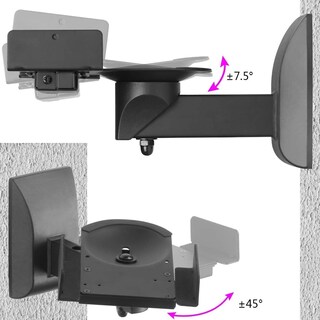 Foto 3 | Foto 3 | Soportes De Pared Para Altavoces Suptek Tilt Swivel De Hasta 25 Kg Negros (paquete De 2) - Venta Internacional.