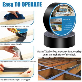 Foto 4 | Foto 4 | Joist Tape Heelos Deck 5 Cm X 15 M Resistente A La Intemperie Paquete De 4 - Venta Internacional.