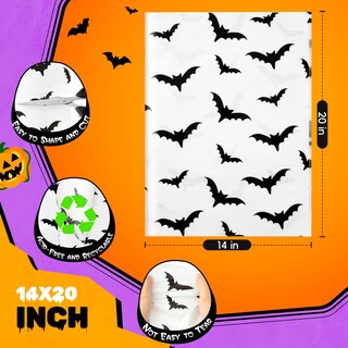 Foto 3 | Foto 3 | Papel De Seda Simetufy  100 Hojas  36 X 51 Cm  Diseños De Halloween - Venta Internacional.