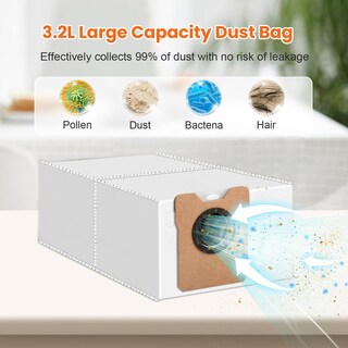 Foto 5 | Foto 5 | Paquete De 18 Bolsas De Polvo De 3 2 Litros Para Robot Aspirador Eufy Omni C20 C10 - Venta Internacional.