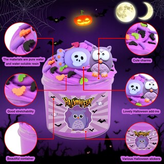 Foto 2 | Foto 2 | Kit De Limo Para Halloween De Niuruilsi 6 Paquetes Con Pegatinas - Venta Internacional.