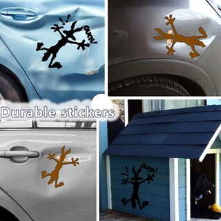 Foto 3 | Foto 3 | Calcomanía Para Coche Niubipro Reflectante Con Diseño De Coyote Diseño De Abolladuras - Venta Internacional.