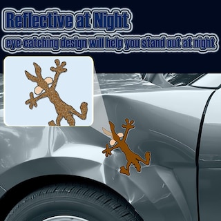 Foto 5 | Foto 5 | Calcomanía Para Coche Niubipro Reflectante Con Diseño De Coyote Diseño De Abolladuras - Venta Internacional.
