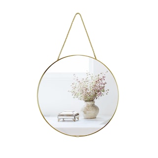 Foto 1 | Foto 1 | Espejo De Pared Ychmir 30 Cm Redondo Marco De Plástico Pvc Dorado - Venta Internacional.