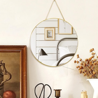 Foto 3 | Foto 3 | Espejo De Pared Ychmir 30 Cm Redondo Marco De Plástico Pvc Dorado - Venta Internacional.