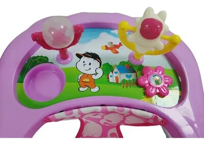 Foto 5 | Foto 5 | Andadera Para Bebés Gu Baby 807 Altura Ajustable Llanta Gel Rosa