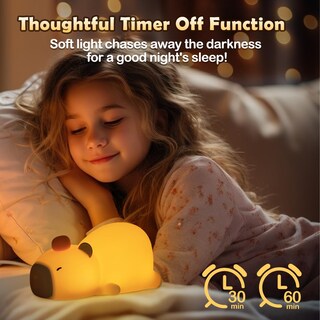 Foto 4 | Foto 4 | Luz Nocturna Ledholyt Bonito Carpincho De Silicona Para Niños - Venta Internacional.