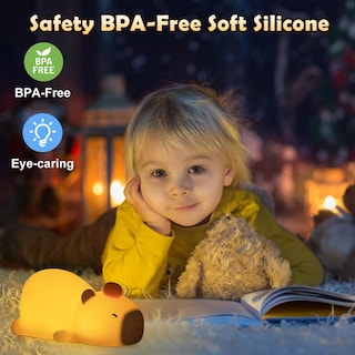 Foto 5 | Foto 5 | Luz Nocturna Ledholyt Bonito Carpincho De Silicona Para Niños - Venta Internacional.