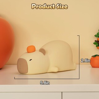 Foto 7 | Foto 7 | Luz Nocturna Ledholyt Bonito Carpincho De Silicona Para Niños - Venta Internacional.