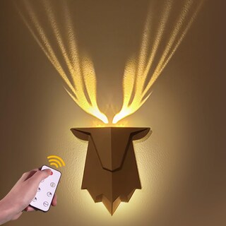 Foto 1 | Foto 1 | Luz Nocturna Tarinks Deer Wall Con Mando A Distancia Recargable - Venta Internacional.