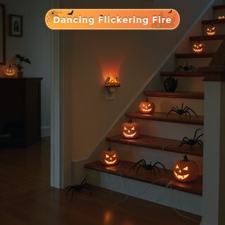 Foto 4 | Foto 4 | Lámpara Led L Lohas Con Luz Nocturna De Halloween Con Forma De Fantasma Parpadeante - Venta Internacional.