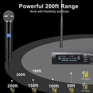 Foto 3 | Foto 3 | Sistema De Micrófono Inalámbrico Innopow Dual Uhf Metal 150-200 Pies - Venta Internacional.