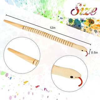 Foto 2 | Foto 2 | Serpientes De Madera Gejoy De 12 Pulgadas Sin Terminar Para Artes Y Manualidades - Venta Internacional.